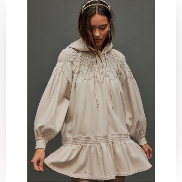 marty smocked mini dress Free People Marty Smocked Mini Dress in Blue